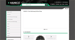 Desktop Screenshot of hanico.com